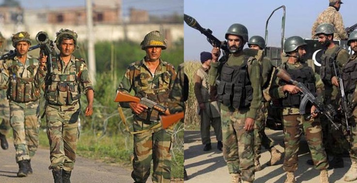  Image showing military building a the India-Pakistan border