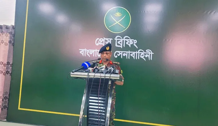 প্রেস ব্রিফিংয়ে লে. কর্নেল মো. শফিকুল ইসলাম