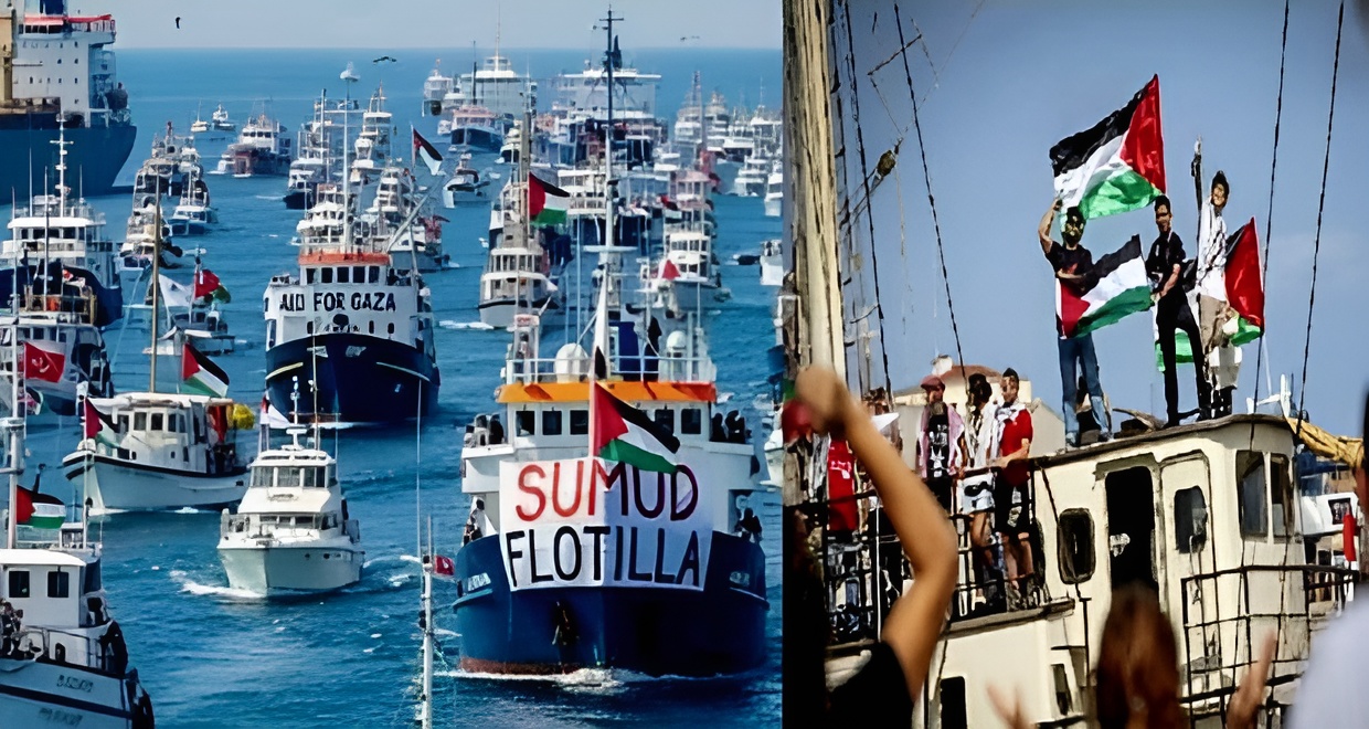 ফ্লোটিলার সকল জাহাজ আটক