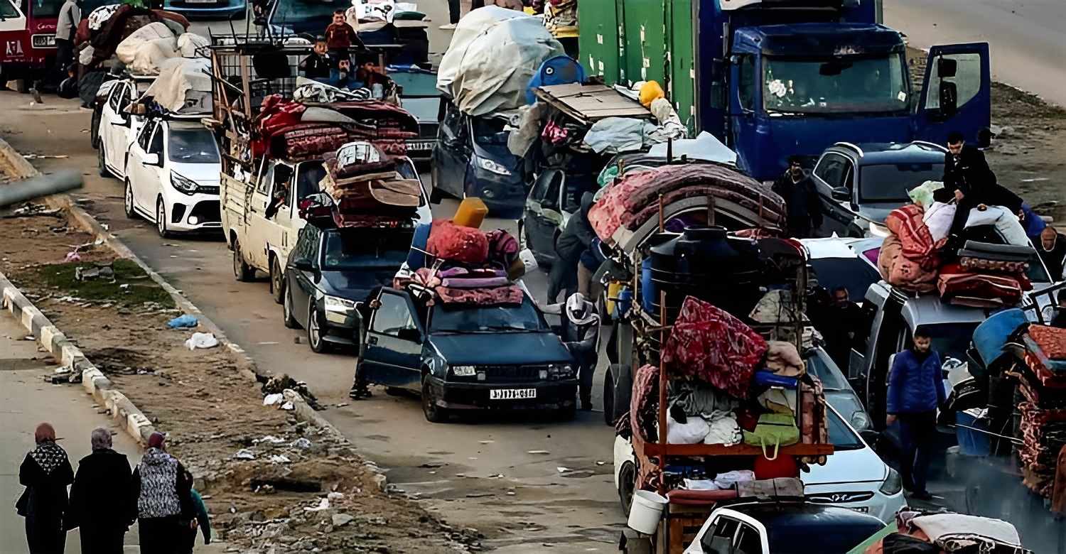 হাজার হাজার ফিলিস্তিনির গাজায় ফেরা