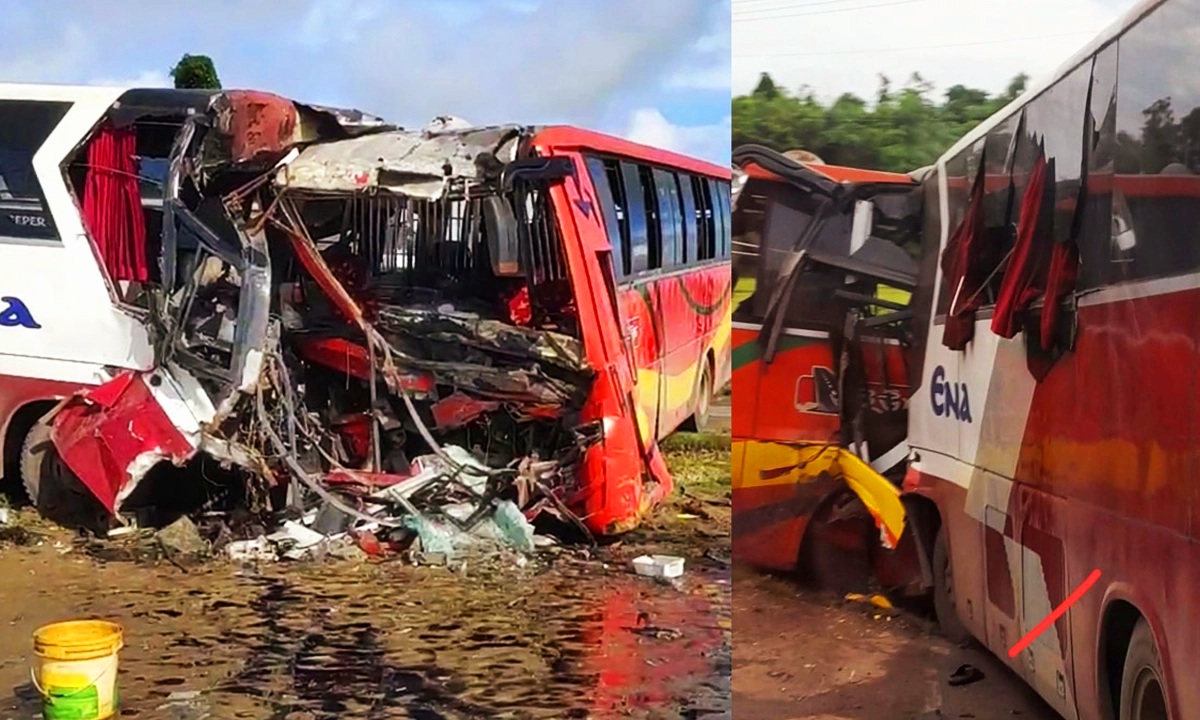 হবিগঞ্জে দুটি বাসের মুখোমুখি সংঘর্ষ