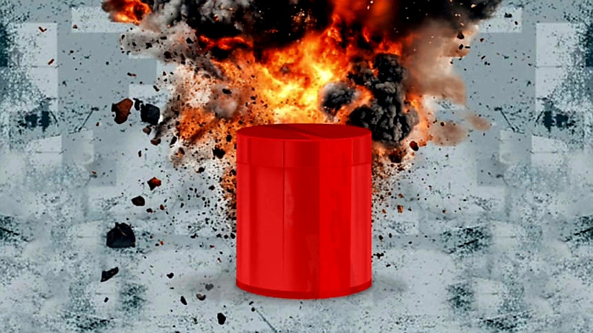 কালীগঞ্জে উদ্ধারকৃত  ককটেল ধ্বংস করলো বোমা ডিসপোজাল ইউনিট