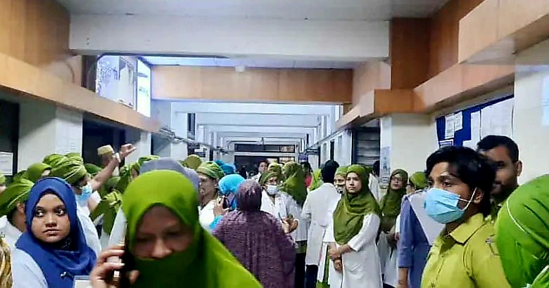 হিলিতে নার্সদের কর্মবিরতি