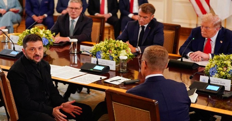 জেলেনস্কির সাথে ইউরোপীয় নেতাদের  বৈঠক 
