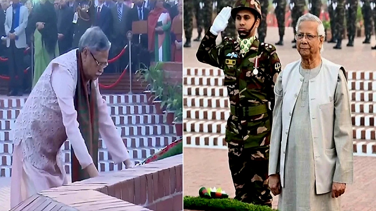 জাতীয় স্মৃতিসৌধে রাষ্ট্রপতি-প্রধান উপদেষ্টা