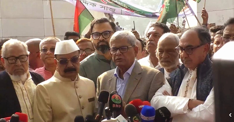 স্বাধীনতাবিরোধীরা ফের মাথাচাড়া দিয়ে উঠতে চায় বললেন মির্জা ফখরুল