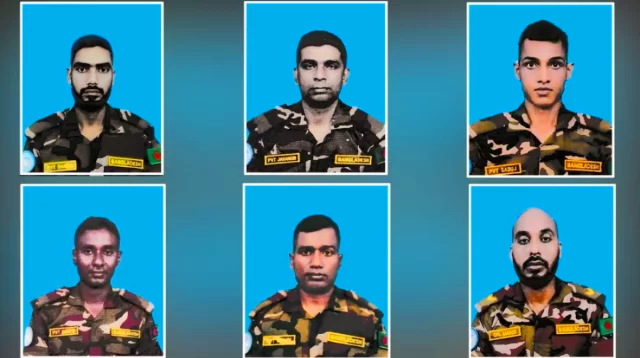 নিহত ৬ সেনাসদস্যের জানাজা অনুষ্ঠিত