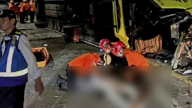 ইন্দোনেশিয়াতে বাস উল্টে ১৬ জন নিহত