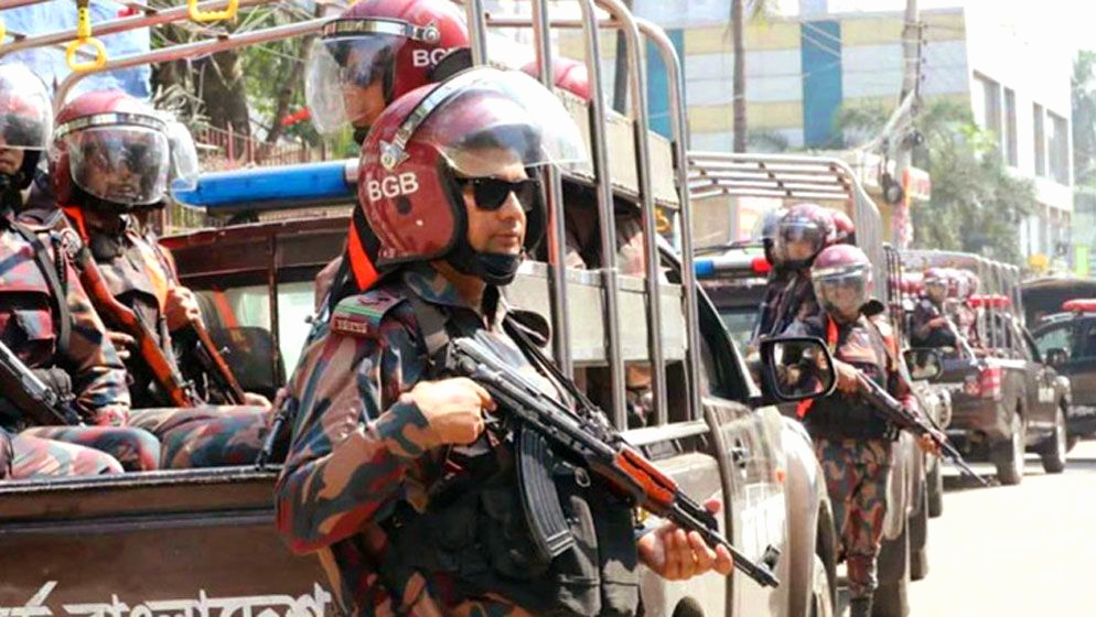 রাজধানীর গুরুত্বপূর্ণ সকল স্থানে বিজিবি মোতায়েন