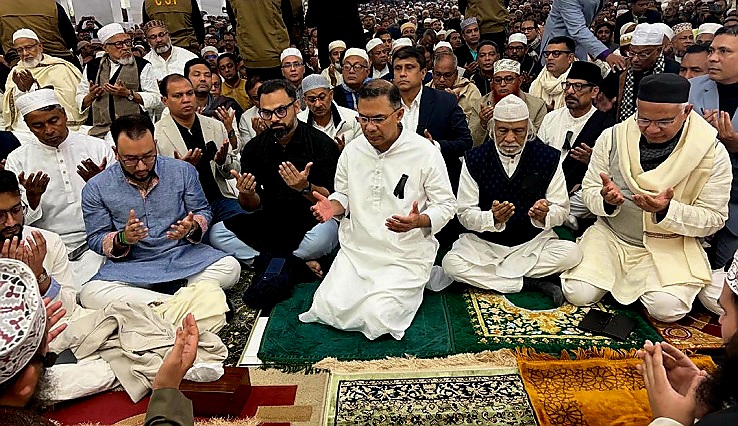 গুলশান আজাদ মসজিদে বেগম জিয়ার রুহের মাগফেরাত কামনাতে দোয়া