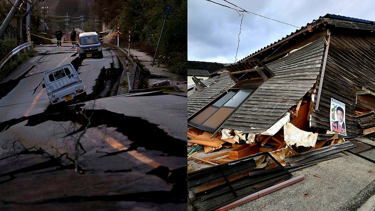 ভয়াবহ ভূমিকম্পে কেঁপে উঠল পশ্চিম জাপান