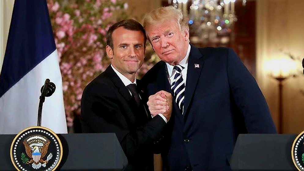 গ্রিনল্যান্ড ইস্যুতে  ম্যাকরনের পাঠানো বার্তার স্ক্রিনশট শেয়ার করেছেন ট্রাম্প