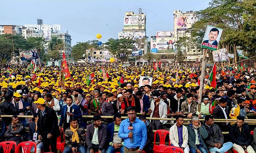 সিলেটে জনসমুদ্র হতে তারেক রহমানের নির্বাচনি প্রচারণা শুরু