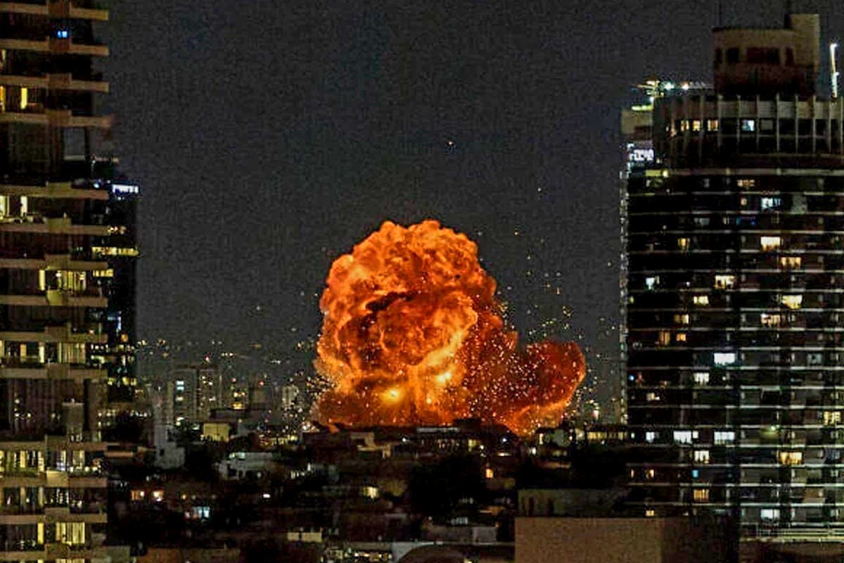 তেলআবিবে ইরানের হামলা 