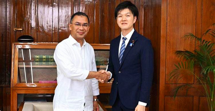 তারেক রহমানের সাথে জাপানের কৃষিমন্ত্রীর সৌজন্য সাক্ষাৎ