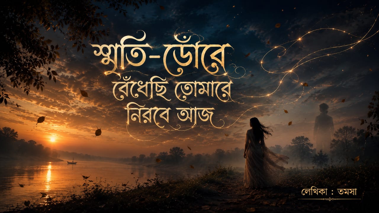 স্মৃতি-ডোরে বেঁধেছি তোমারে নিরবে আজ
